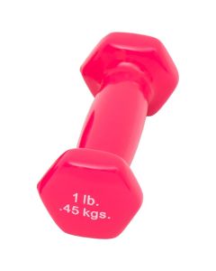 Dumbell Weight Color Vinyl Coated 1 Lb