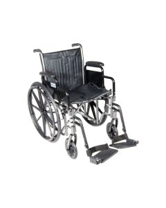 Wheelchair Econ Rem Desk Arms 18  w/ELR Dual Axle K1/K2