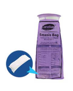 CareBag Emesis Bag w/Super Absorbent Pad  Bx/20